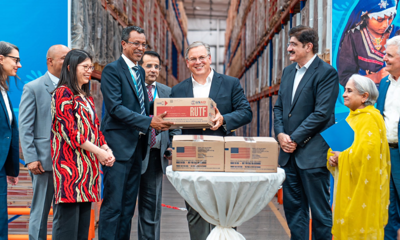 US Donates 486 Metric Tons of Therapeutic Food to Pakistan