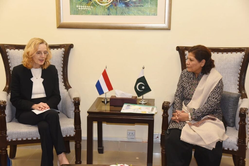 Ambassador of Netherlands, Henny De Vries, called on Caretaker Federal Minister for Finance, Revenue & Economic Affairs