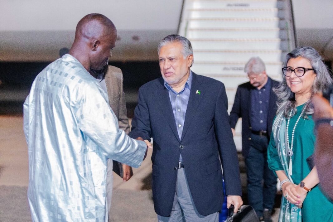 Deputy Prime Minister Pakistan Dar reaches Banjul ahead of OIC summit