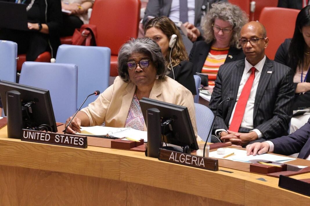 Ambassador Thomas and UNSC demands De-escalation in Sudan