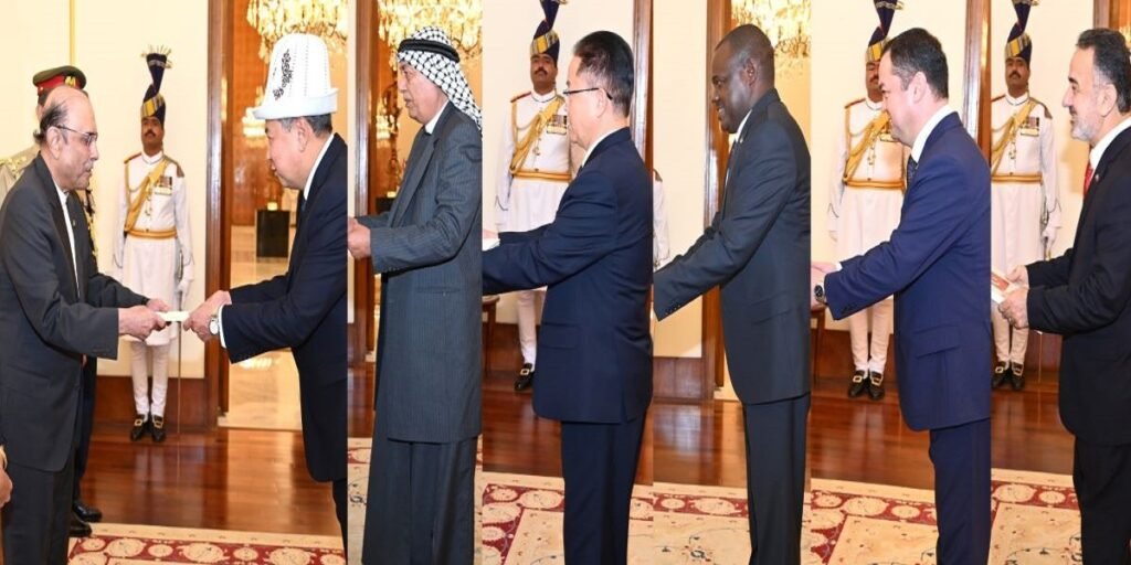 Envoys of Six Countries Present Credentials to President Zardari