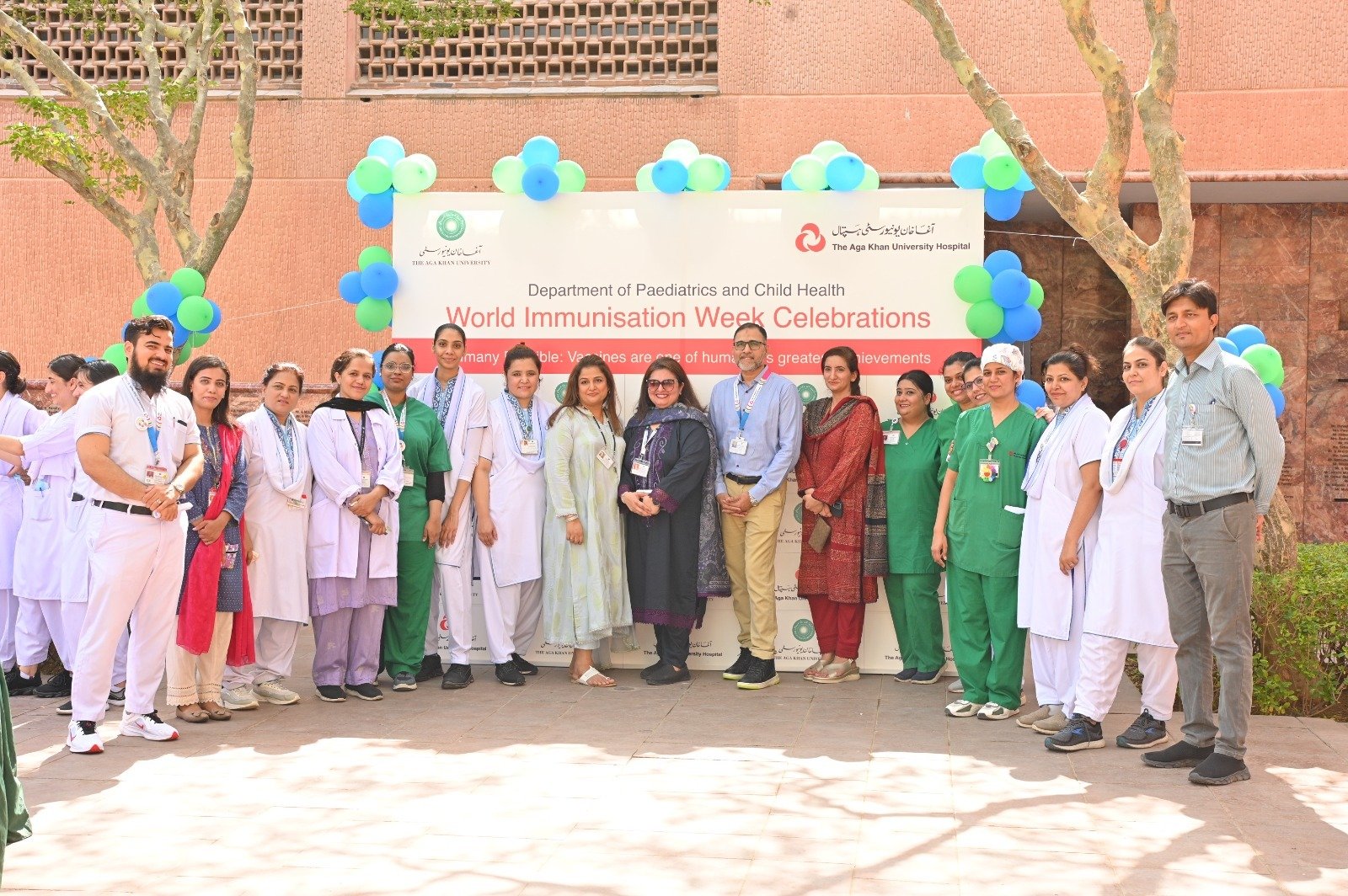 AKU Hospital Marks World Immunization Week with Community Engagement