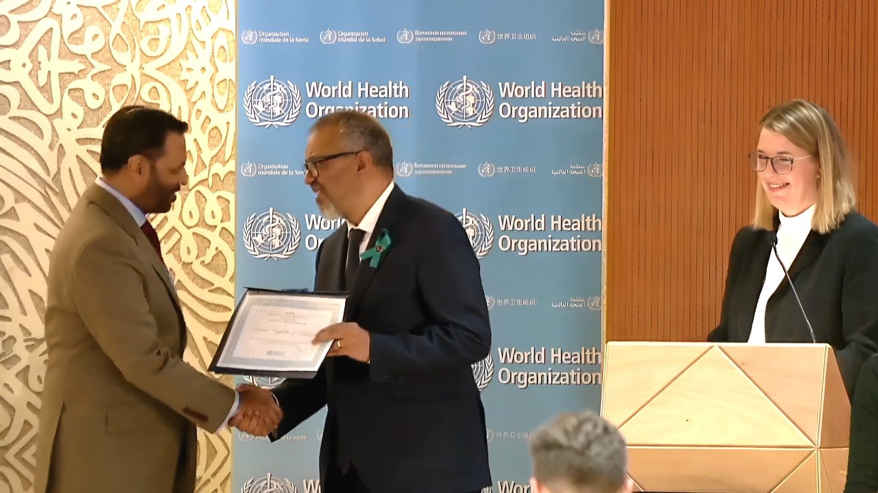 Pakistan acknowledged for its role in advancing global health at 78th World Health Assembly