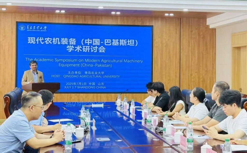 Chairman Global Business Alliance Highlights China-Pak Agricultural Cooperation at Qingdao Agriculture University