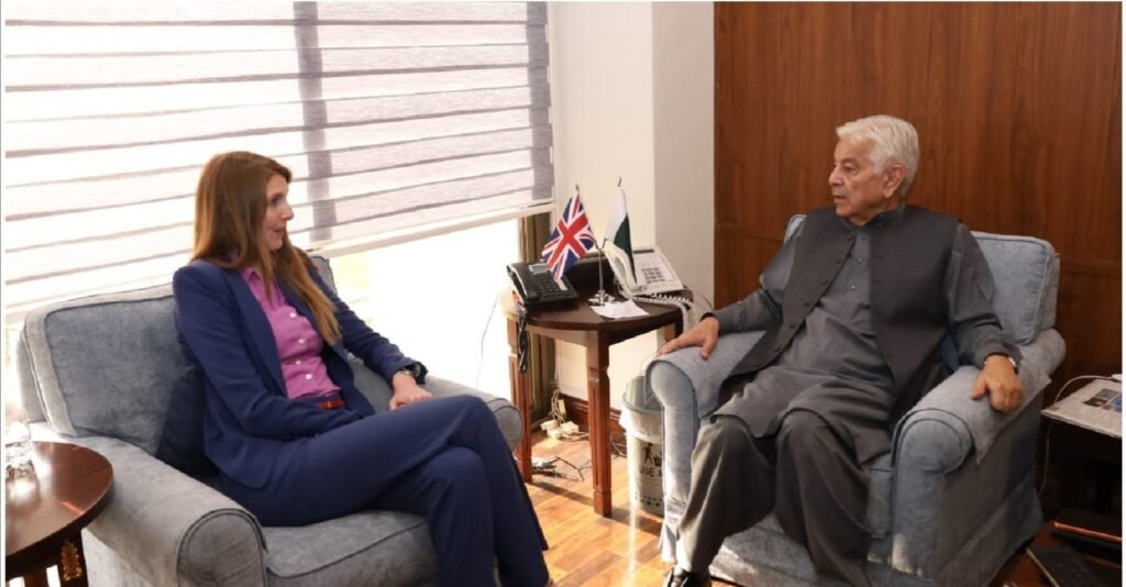 UK, Pakistan Reaffirm Defense Ties as High Commissioner Meets Defense Minister