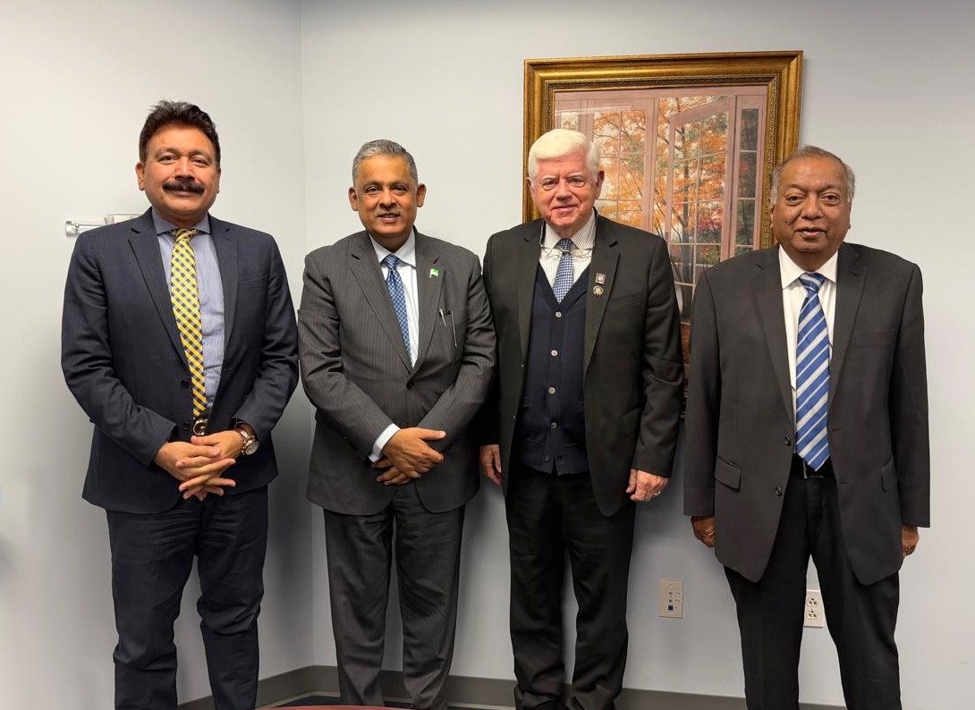 Pakistan's Ambassador to US Meets Congressman John B. Larson