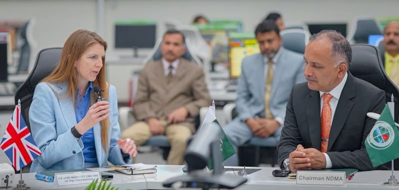 UK High Commissioner Reviews Disaster Preparedness at NDMA Headquarters