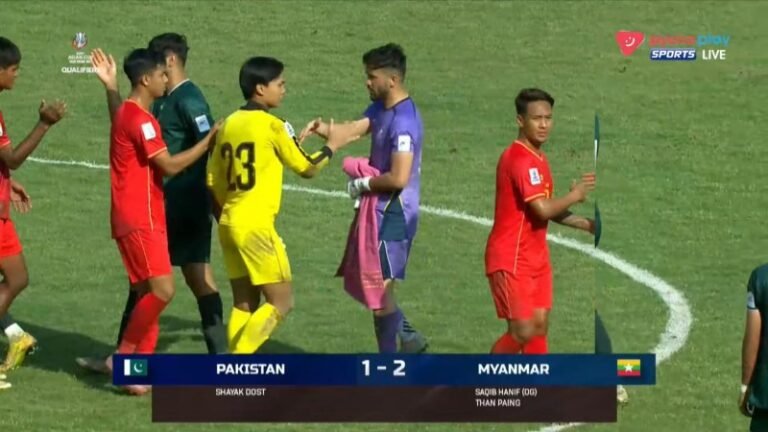 Pakistan's Asian Cup Qualifying Campaign Ends After Defeat from Myanmar