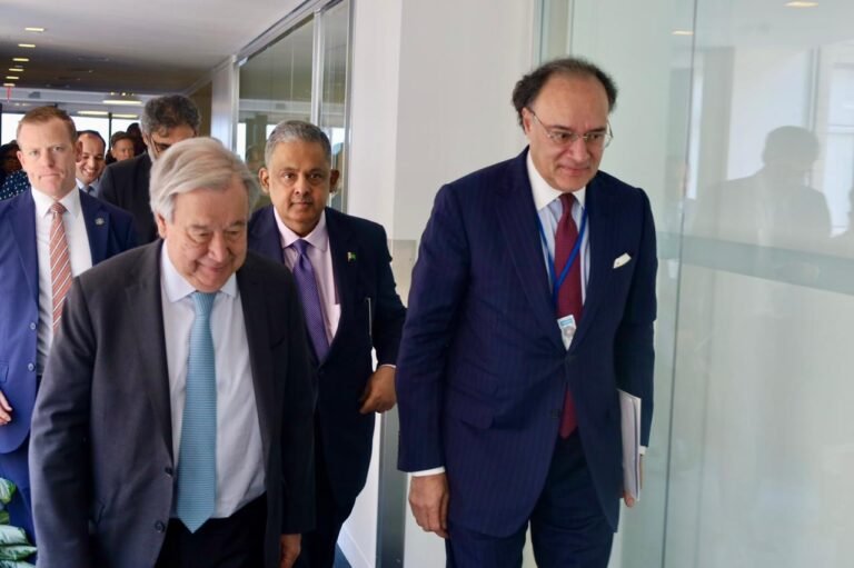 Pakistan's Finance Minister, UN Chief Discuss Global Economic Pressures
