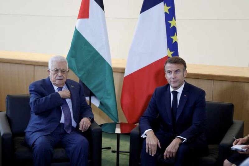 Palestinian, President, Mahmoud Abbas, Gaza, Hamas, Emmanuel Macron