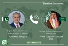 Dar, Saudi FM Discuss Gaza as Rafah Restrictions Spark Concern Ishaq Dar, Saudi, Rafah, Gaza, Faisal bin Farhan
