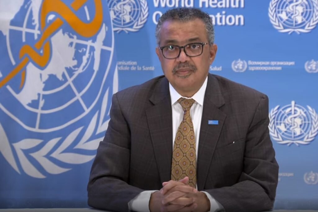 WHO chief addresses health issues in media briefing