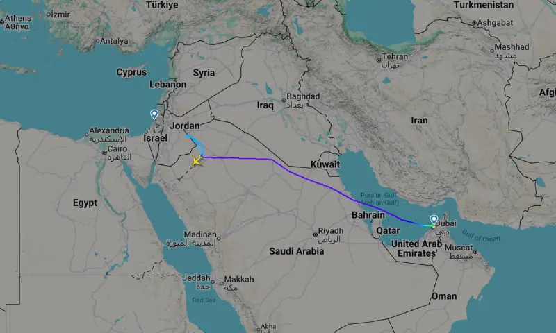 Tel Aviv-bound Flydubai Flight Diverts to Saudi Arabia After Pilots’ Altercation