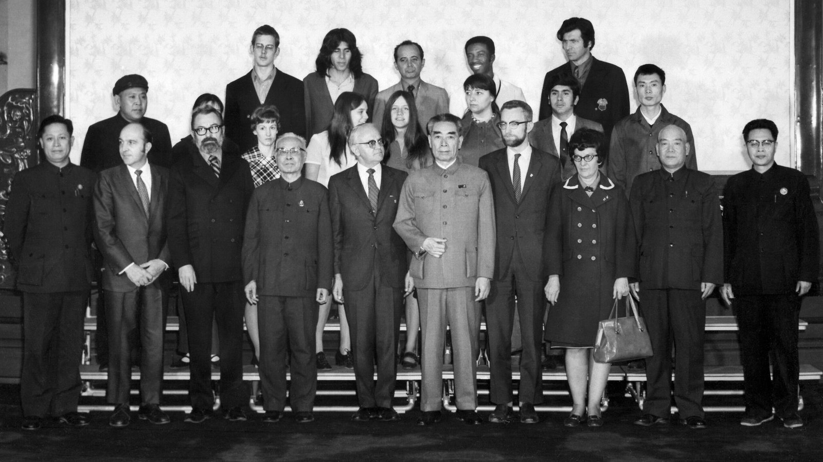 China-US celebrate 52nd Anniversary of Ping-Pong Diplomacy 2 Chinese Premier Chou En Lai with American Ping-Pong Team