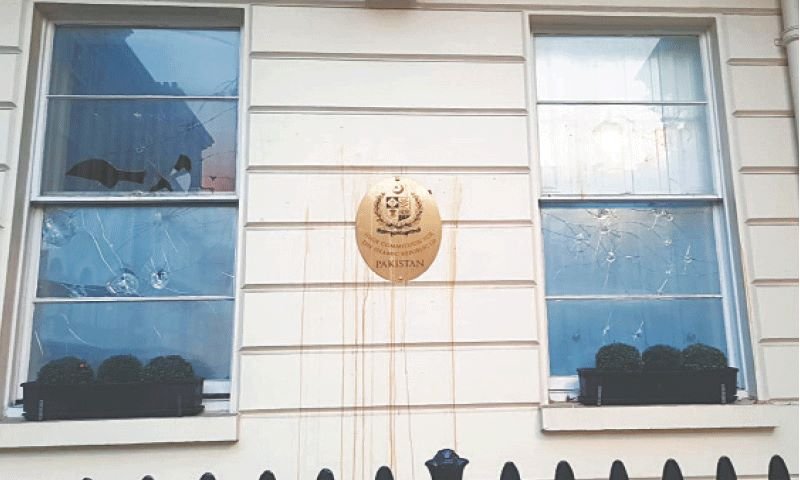 Pakistan, London, British, Indian, embassy