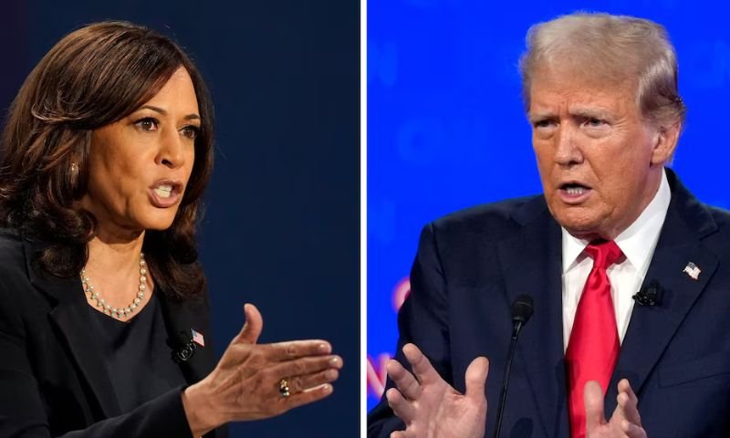 Donald Trump, Kamala Harris, Republican, Mar-a-Lago resort, Michigan