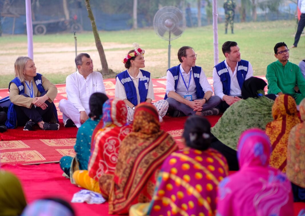 Swedish Crown Princess visits Bangladesh to solidify development.