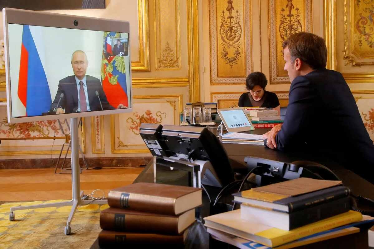 Macron, Putin Discuss Ukraine, Iran After Three-Year Hiatus