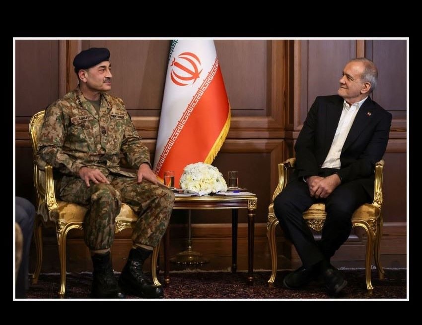 Asim Munir, Iran, Masoud Pezeshkian, Mohsin Naqvi, Abbas Araghchi