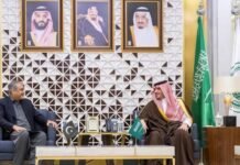 Naqvi, Saudi Counterpart Discuss Security Cooperation Mohsin Naqvi, Pakistan, Saudi Arabia, Security, Cooperation