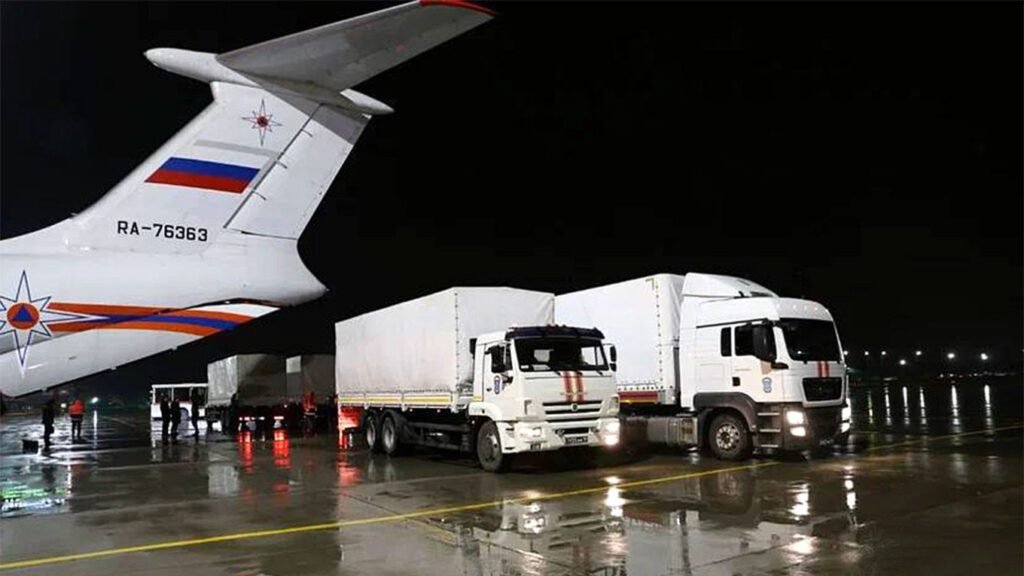 Russia sends humanitarian aid to Gaza
