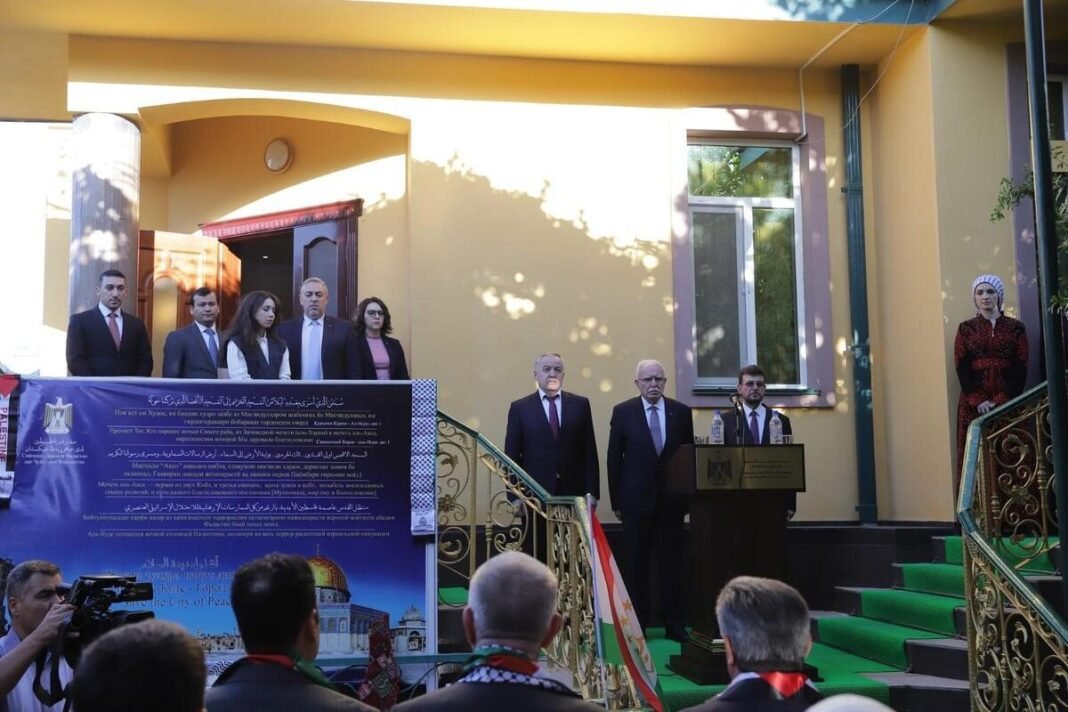 Palestine Embassy inaugurates in Dushanbe