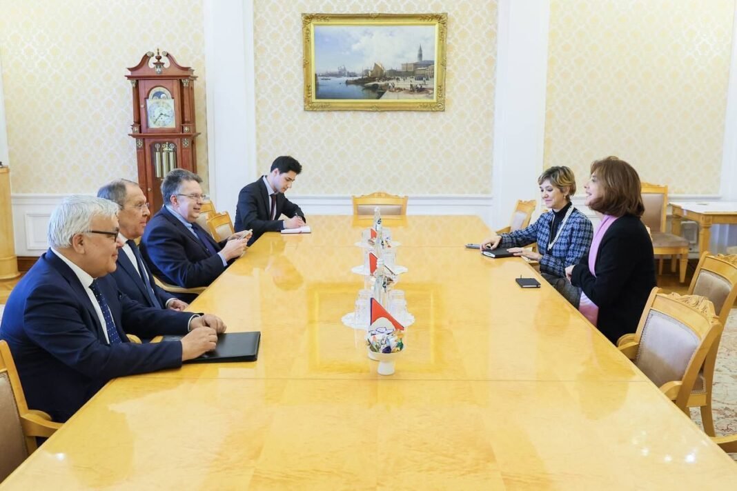 meeting between Russian Foreign Minister and UN Envoy on Cyprus
