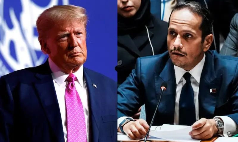 Donald Trump, Sheikh Mohammed bin Abdulrahman al-Thani, Gaza, Middle East, Qatar