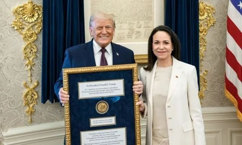 Maria Corina Machado, Donald Trump, Nobel Peace Prize, Venezuela, social media